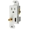 Hubbell Wiring Device-Kellems JLOAD 15A MEDIA OUTLET TR, WHITE RJ650WTR - alternate 2
